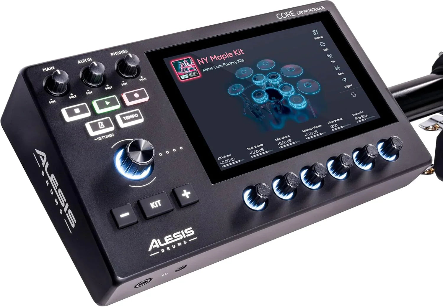 Batterie électronique Alison Strata Prime avec écran tactile et tête à grille double zone