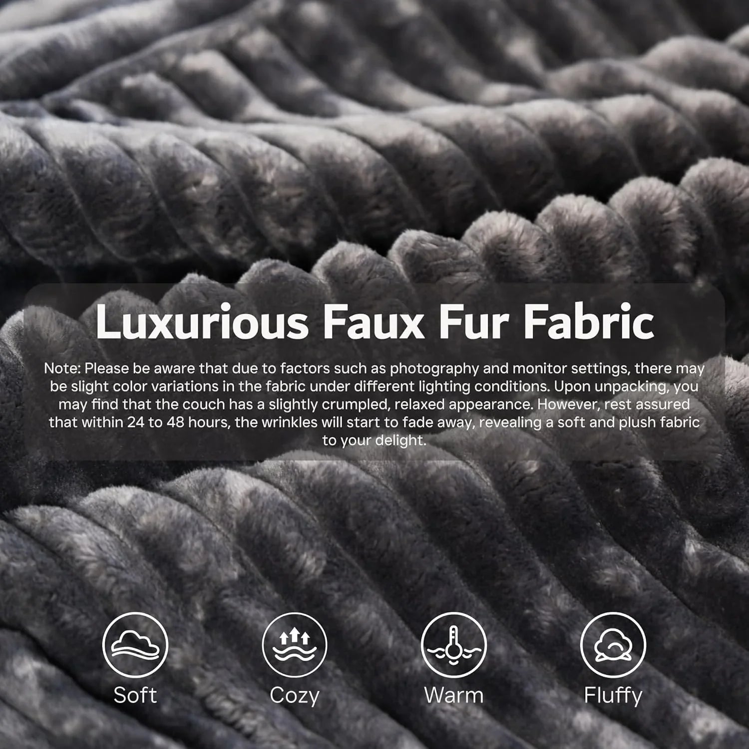 Canapé Ovios 104" Cloud Section Fauteuil en L, canapé modulaire moderne