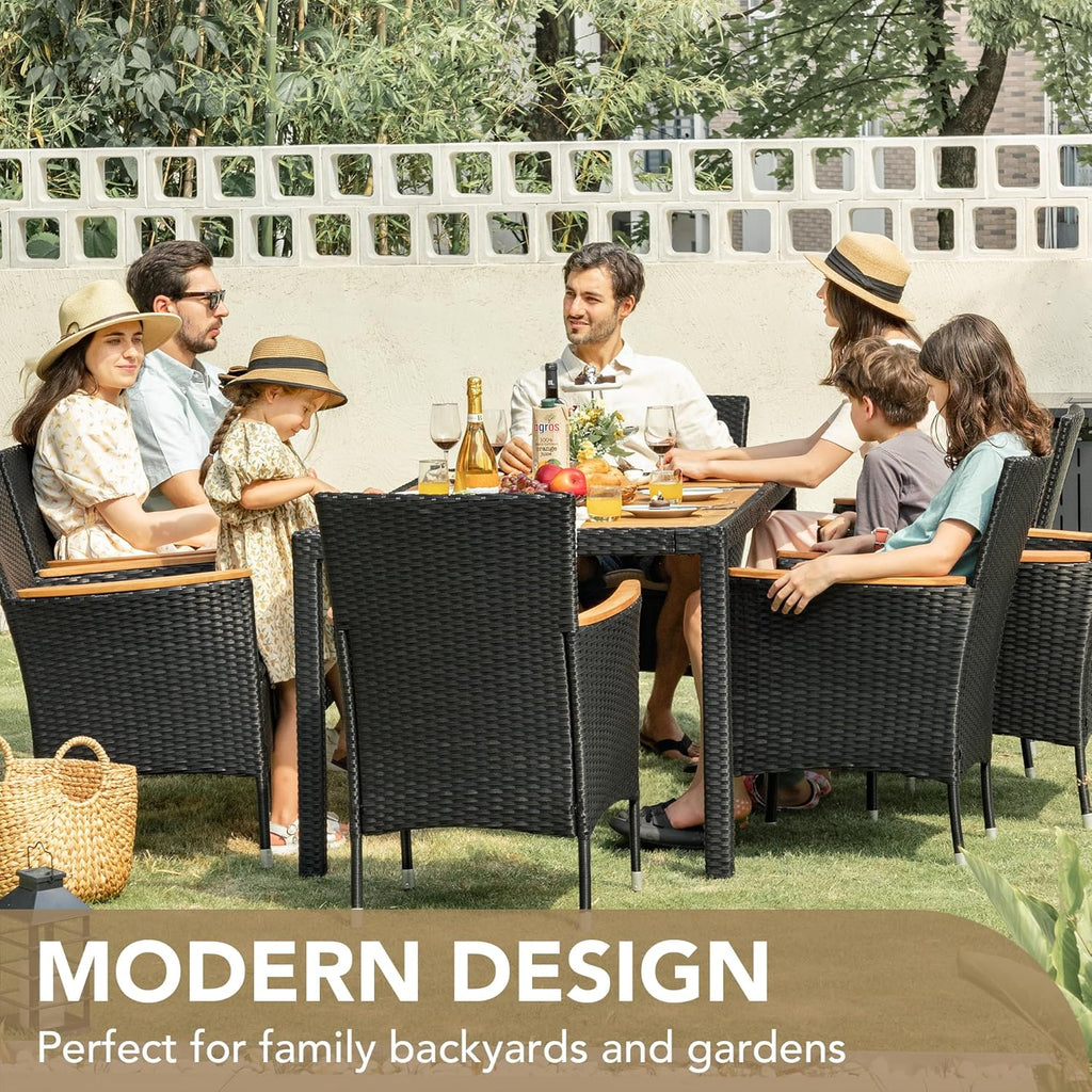 Ensemble de meubles de salle à manger Devoko 7 pièces, ensemble de salon de patio,