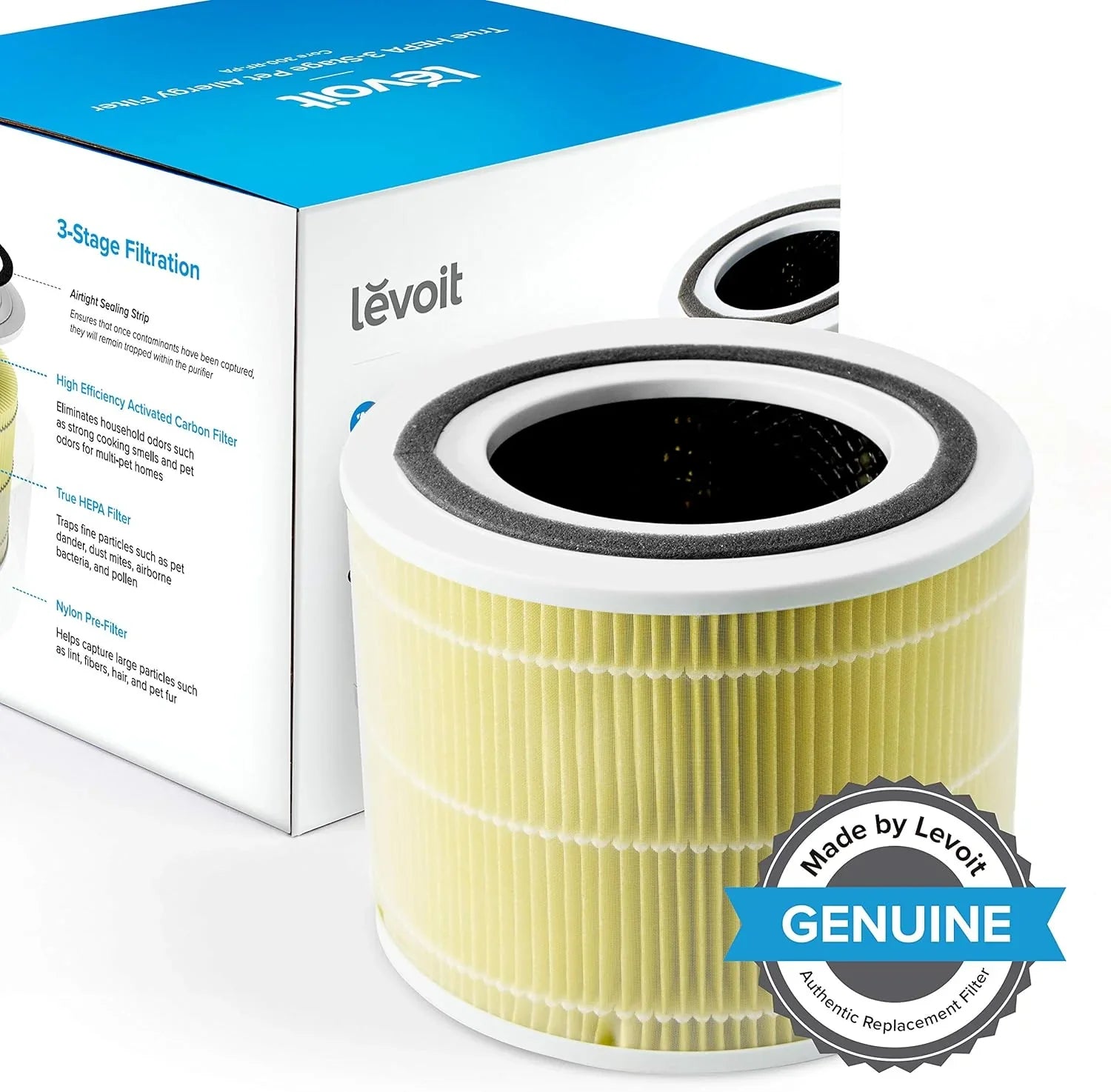 Purificateur d'air pour les allergies et les poils d'animaux dans la chambre, moteur à couple élevé de 56 W