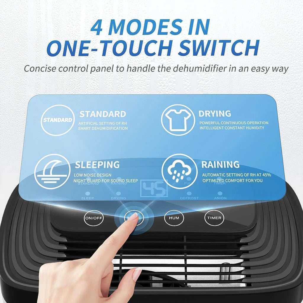 Déshumidificateur de sous-sol AIRPLUS de 1 500 pi², puissant déshumidificateur de 30 pintes