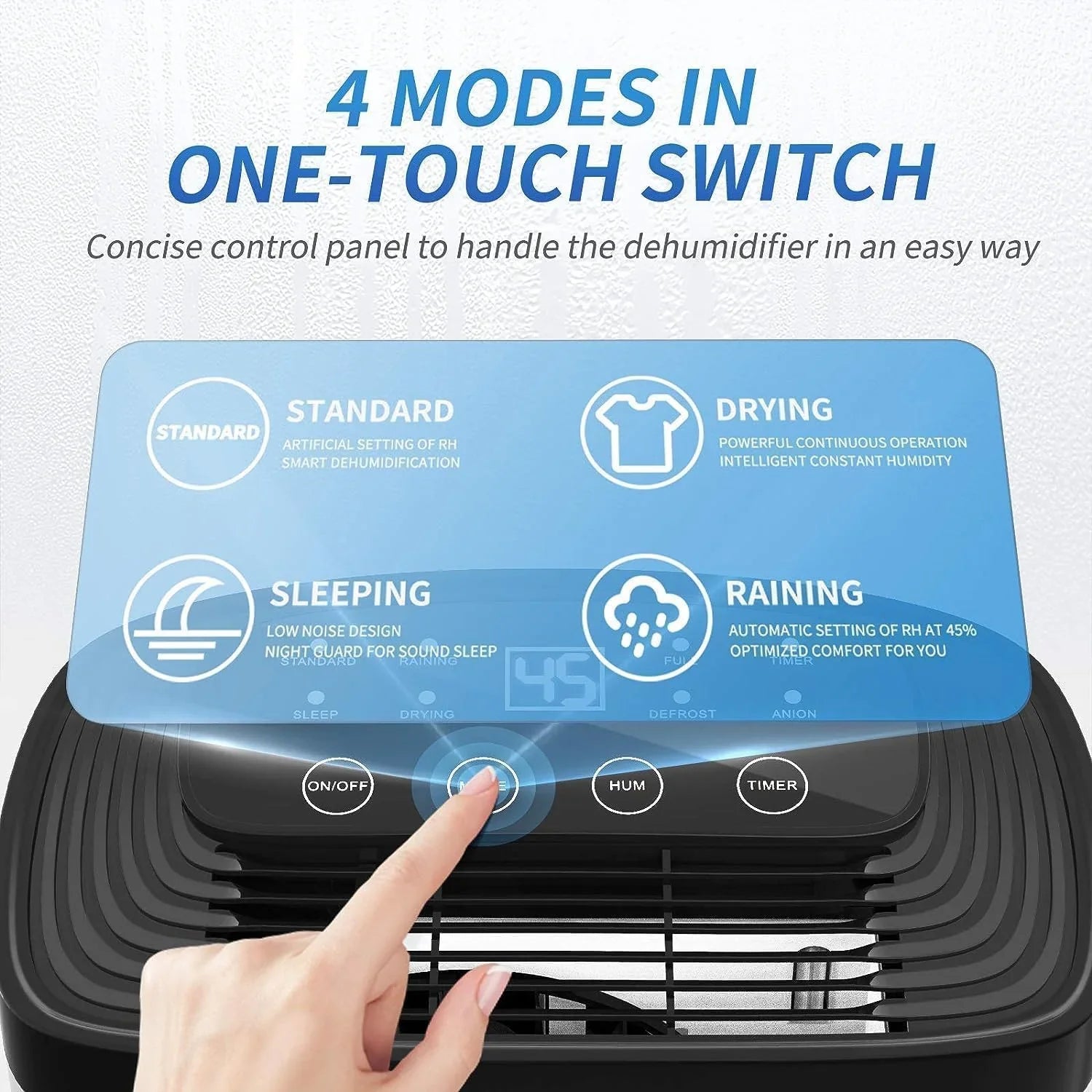 Déshumidificateur de sous-sol AIRPLUS de 1 500 pi², puissant déshumidificateur de 30 pintes