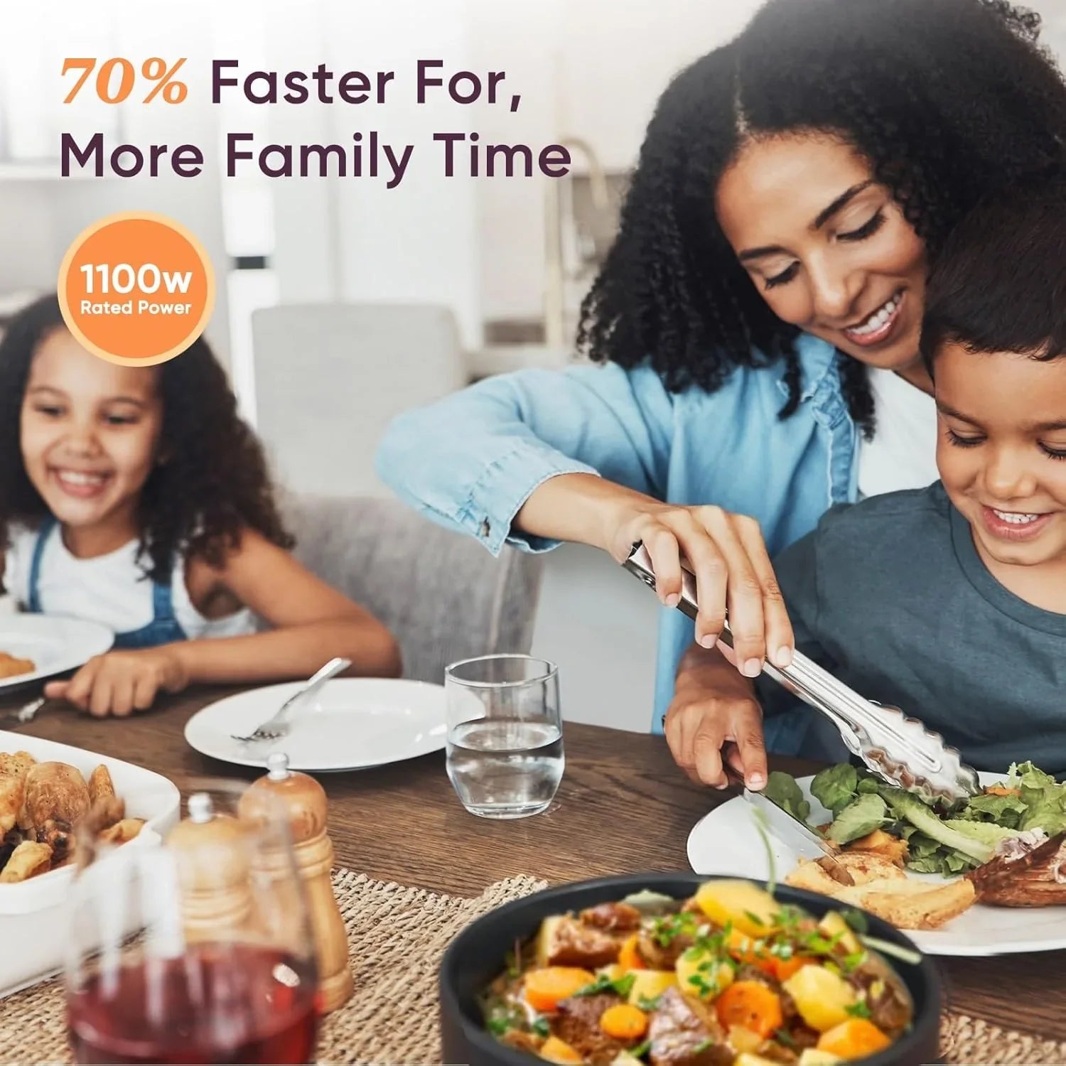 Autocuiseur COSORI 6 pintes, appareil de cuisine multifonction instantané 9 en 1, conception de ventilation plus sûre, cuiseur à riz, marmite à cuisson lente, sous vide, sauteuse, 1100 W, acier inoxydable