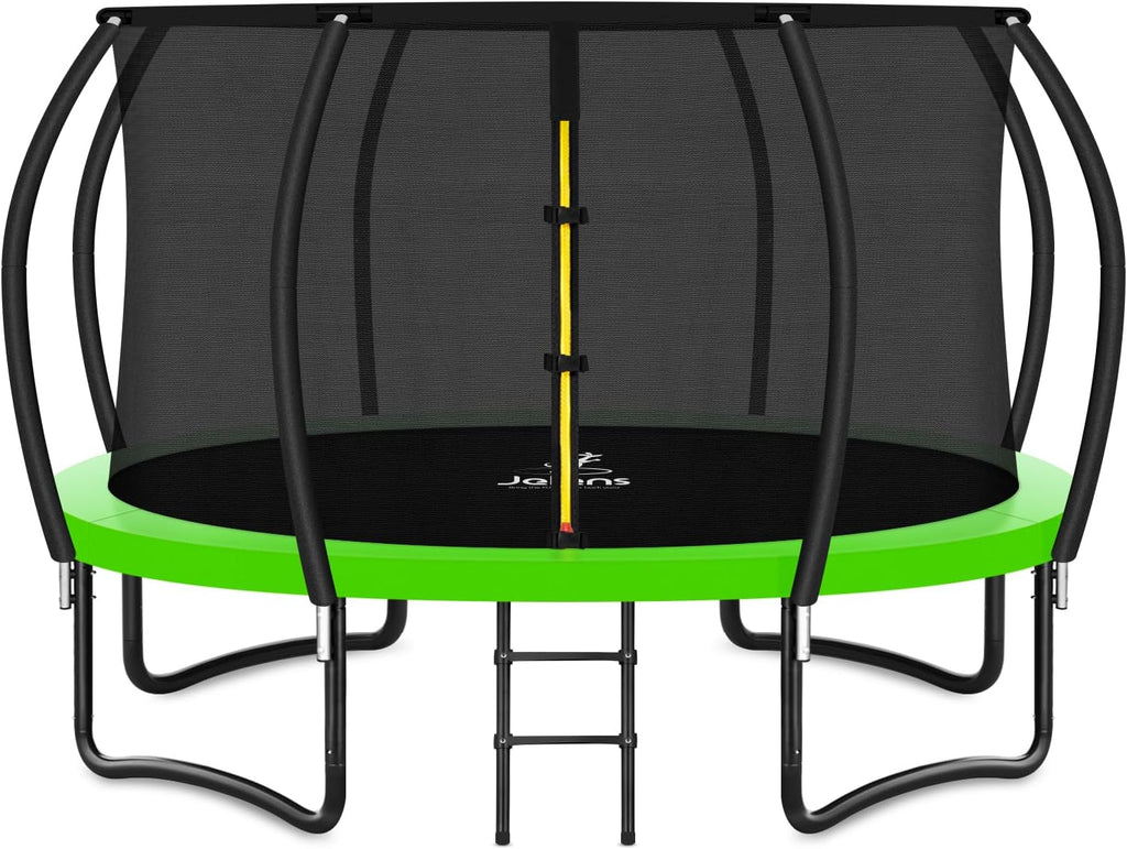 Trampoline Trampoline de loisirs avec filet de clôture et échelle, trampoline d'extérieur antirouille pour enfants et adultes