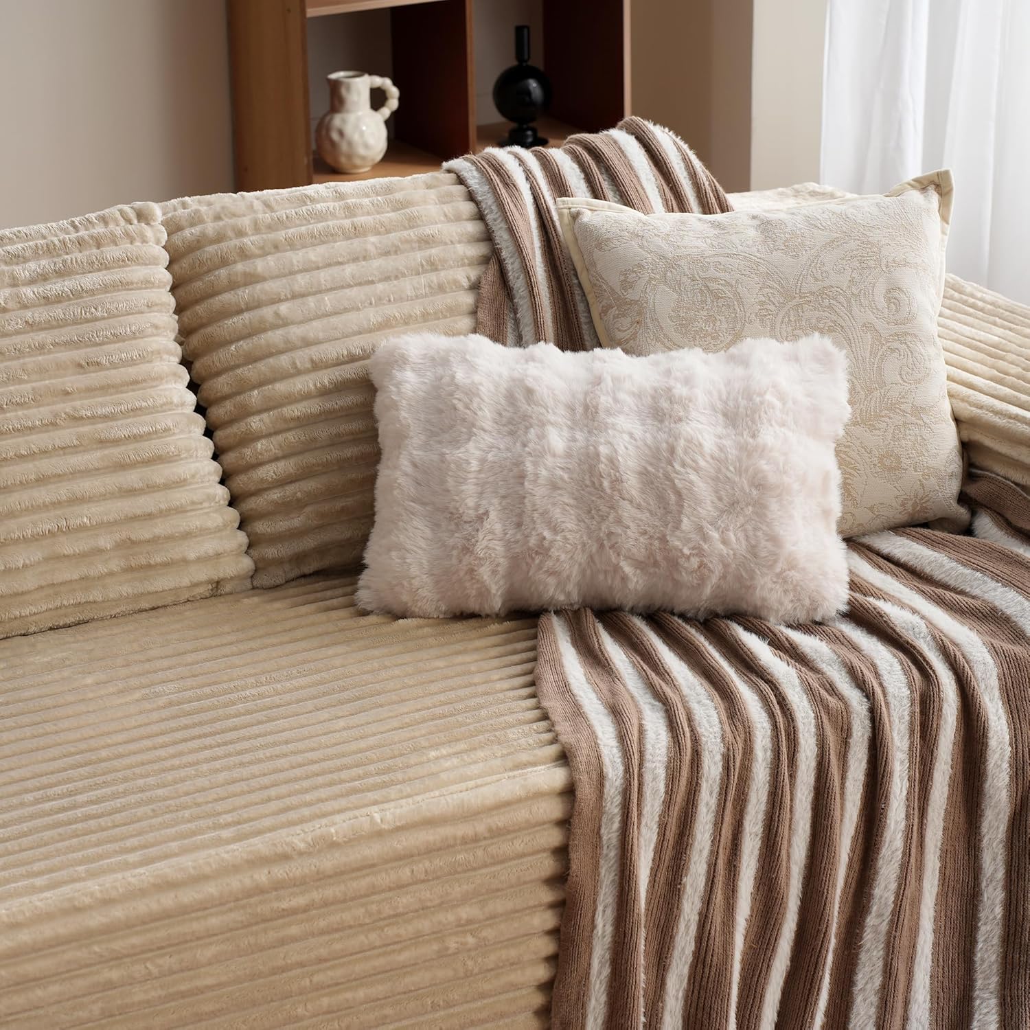 Canapé Ovios 104" Cloud Section Fauteuil en L, canapé modulaire moderne