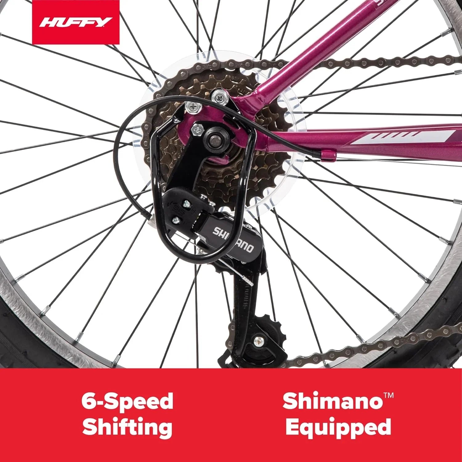 VTT semi-rigide Huffy Stone Mountain, pour garçons/filles/hommes/femmes, tailles 20"/24"/26"