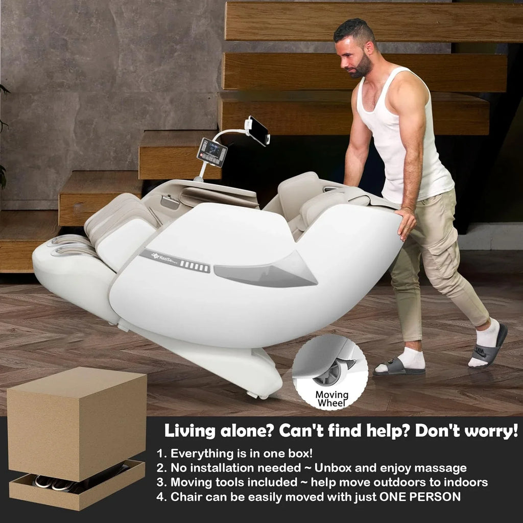 Fauteuil de massage complet 2025, fauteuil de massage Shiatsu Zero Gravity SL Track