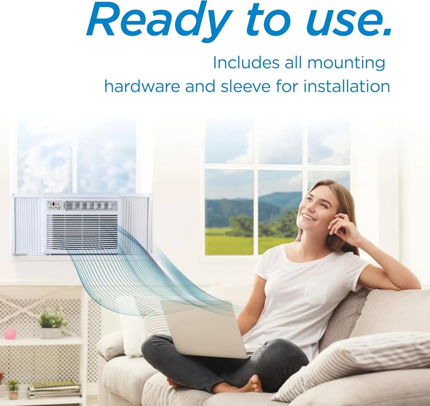 Climatiseur de fenêtre BLACK+DECKER 5000 BTU, refroidit jusqu'à 150 pi2.