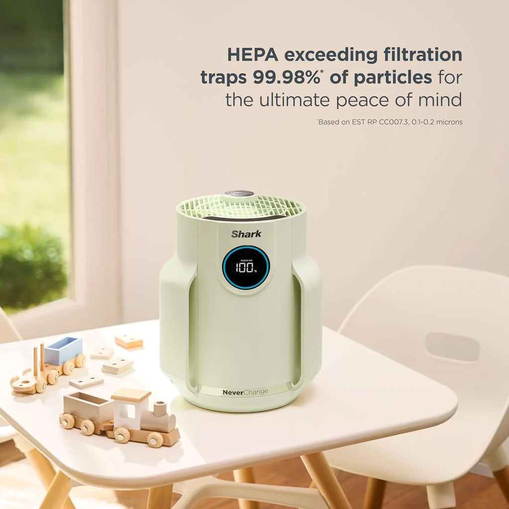 Purificateur d'air Compact Pro avec filtration HEPA longue durée, pour squames d'animaux, poussière, fumée, allergènes, jusqu'à 250 pi².