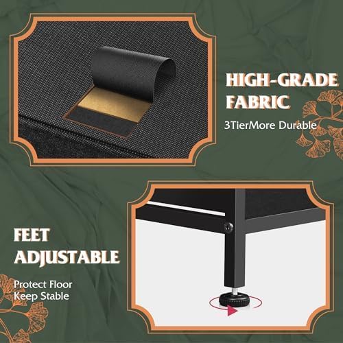 Unité de rangement avec 11 bacs en tissu, tiroirs de rangement avec cadre en acier, grande tour de rangement