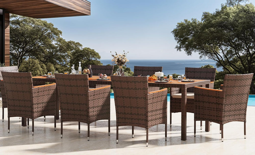 Ensemble de meubles de salle à manger Devoko 7 pièces, ensemble de salon de patio,