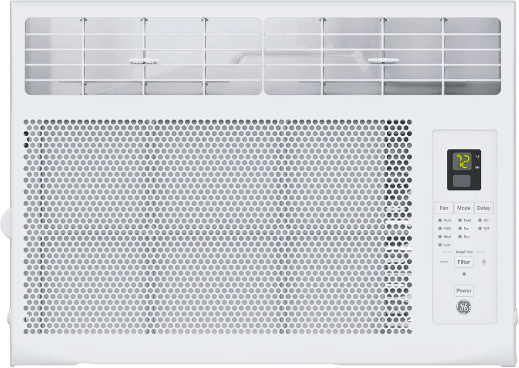 Climatiseur de fenêtre GE, 6 000 BTU, pour petites pièces jusqu'à 250 pieds carrés, avec ventilateur réglable et réglages de refroidissement