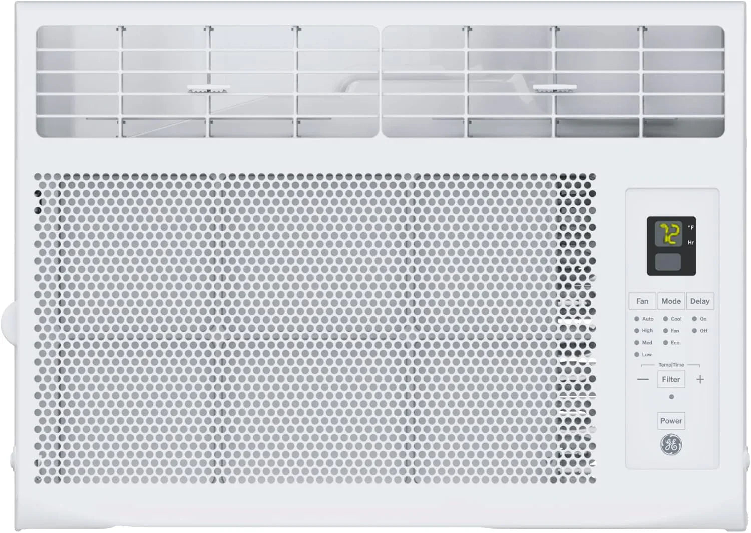 Climatiseur de fenêtre GE, 6 000 BTU, pour petites pièces jusqu'à 250 pieds carrés, avec ventilateur réglable et réglages de refroidissement