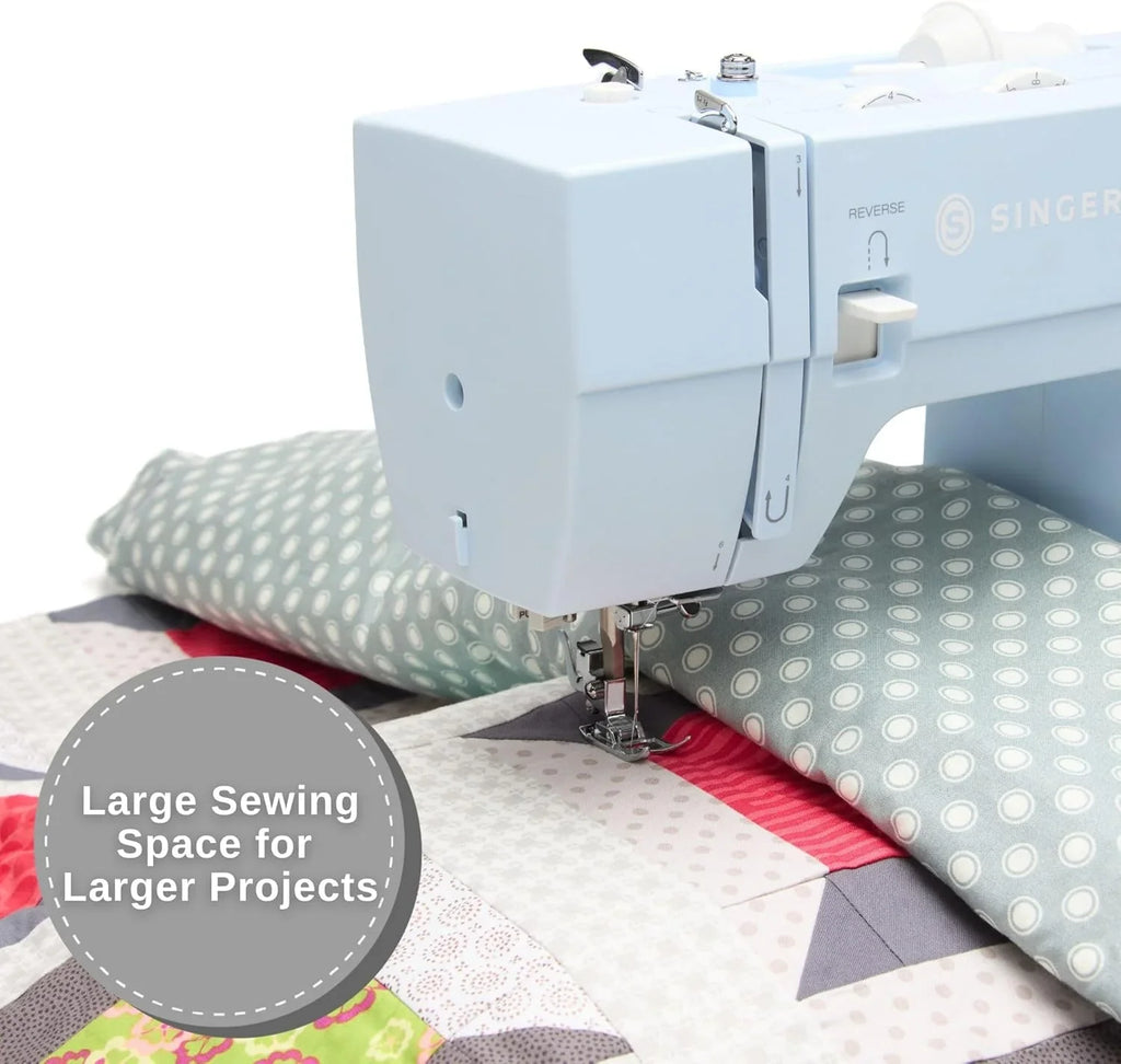 Machine à coudre robuste 4423 à grande vitesse (kit d'accessoires inclus) 97 points Boutonnière en une étape