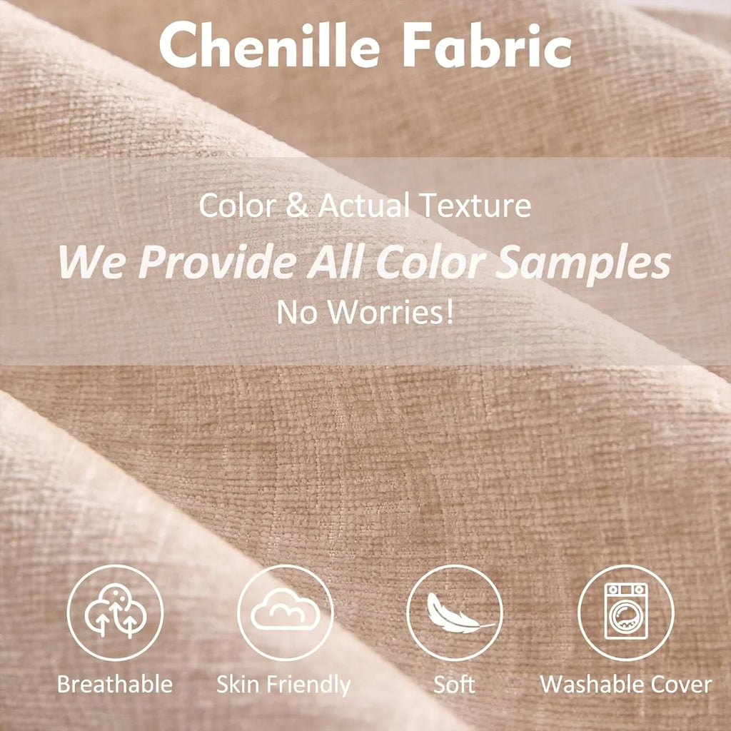 Canapé en U 108 pouces, canapé sectionnel, canapé Cloud confortable avec repose-pieds amovible, canapé profond pour salon, lin, beige