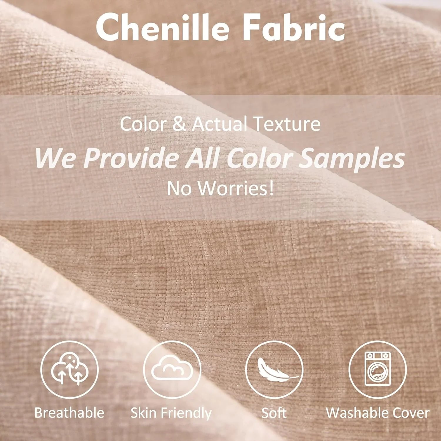 Canapé en U 108 pouces, canapé sectionnel, canapé Cloud confortable avec repose-pieds amovible, canapé profond pour salon, lin, beige