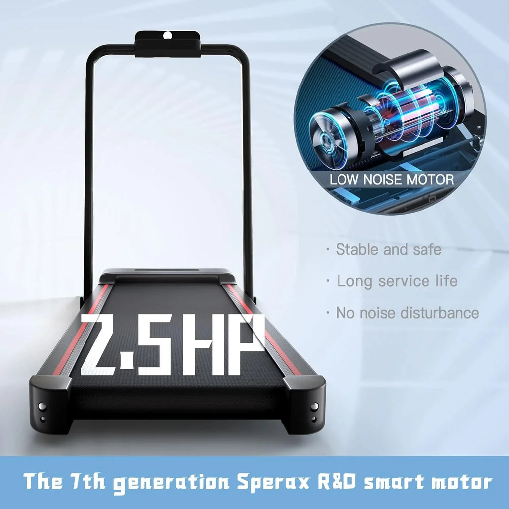 Tapis de course vibrant Sperax (avec application) 3 en 1 sous le bureau, tapis de course silencieux de 2,5 CV (avec télécommande), tapis de course portable pour la maison et le bureau