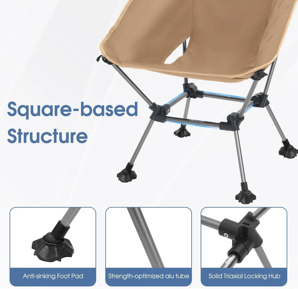 Chaise de camping portable et chaise pliante pour la randonnée et la randonnée
