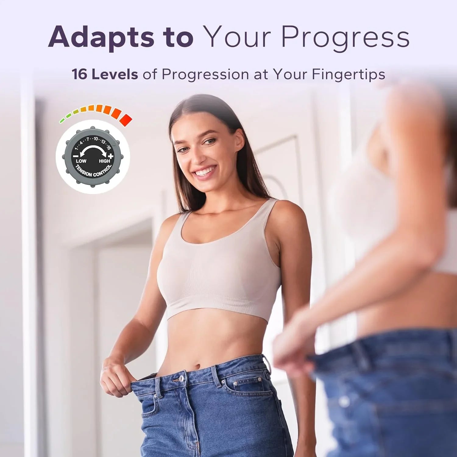 Rameur domestique Merachi à résistance silencieuse et double glissière