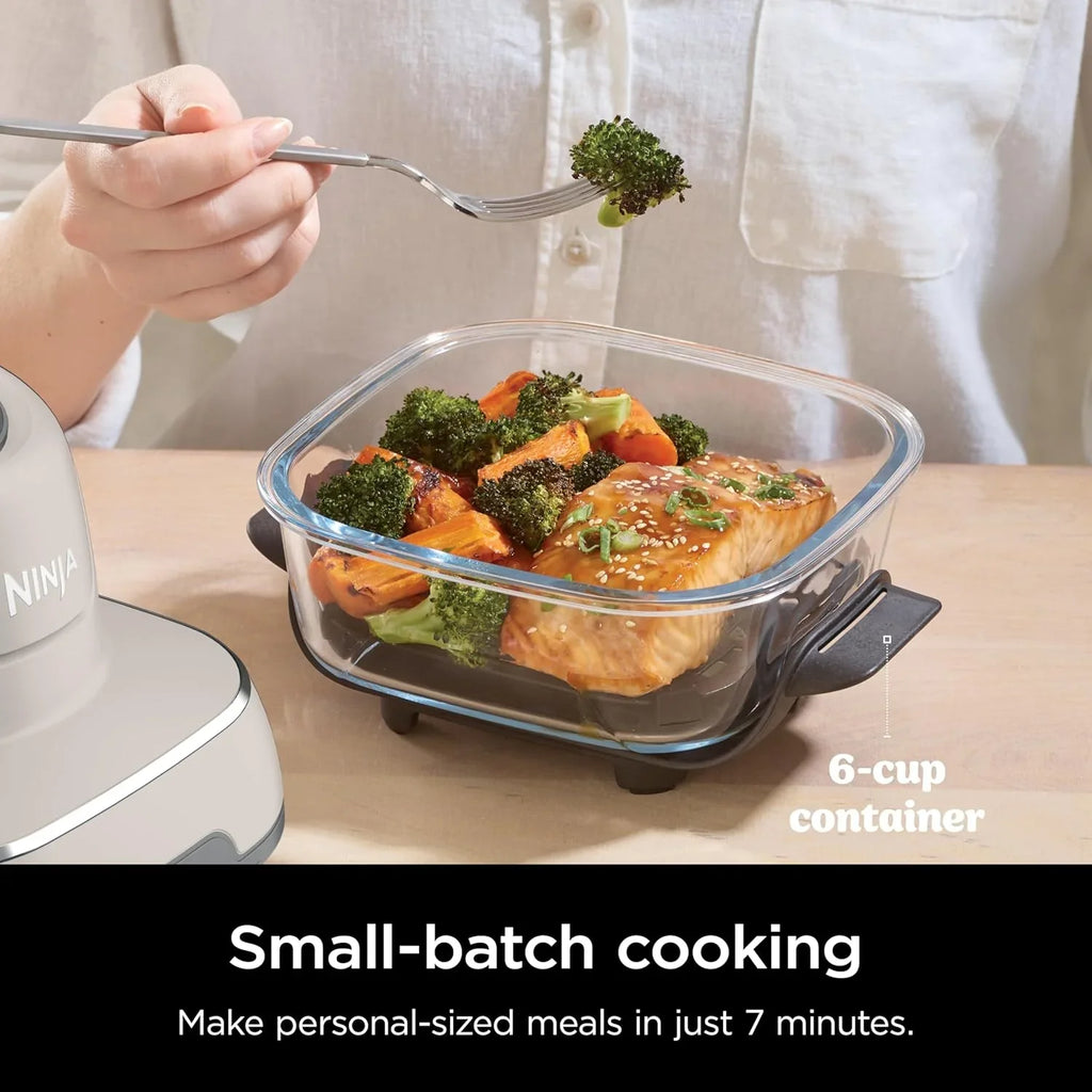 Ninja Crispi Friteuse à air portative en verre 4-en-1