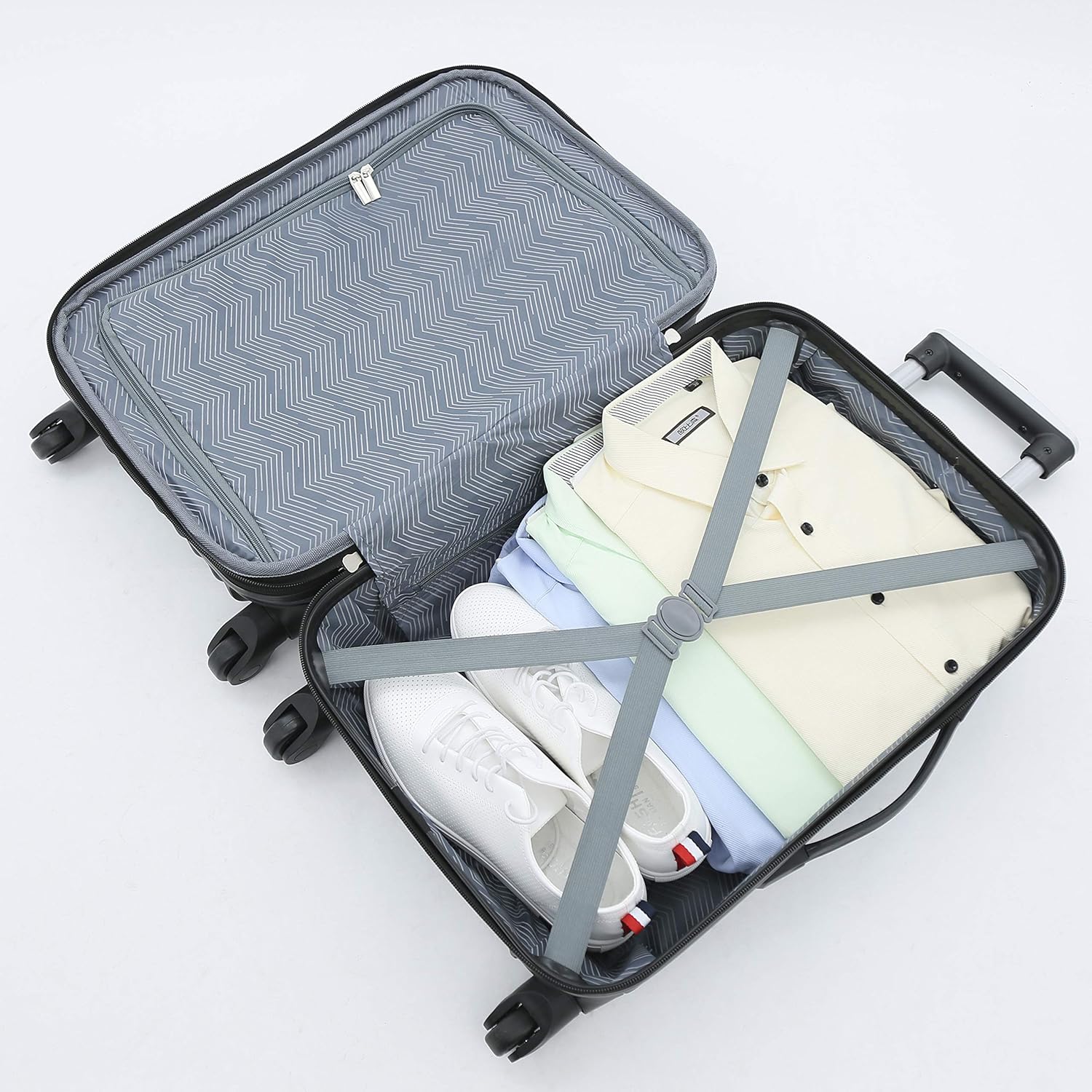 Valises de voyage rigides, lilas, lot de 4