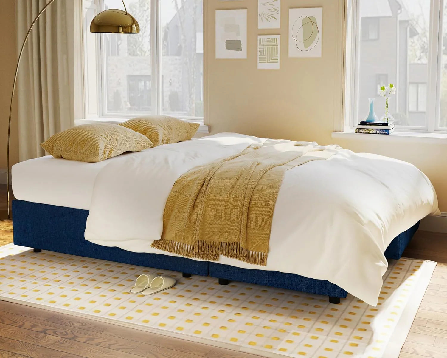 Canapé-lit VanAcc, canapé-lit avec méridienne de rangement - Canapé-lit 2 en 1 pour salon, canapé-lit confortable