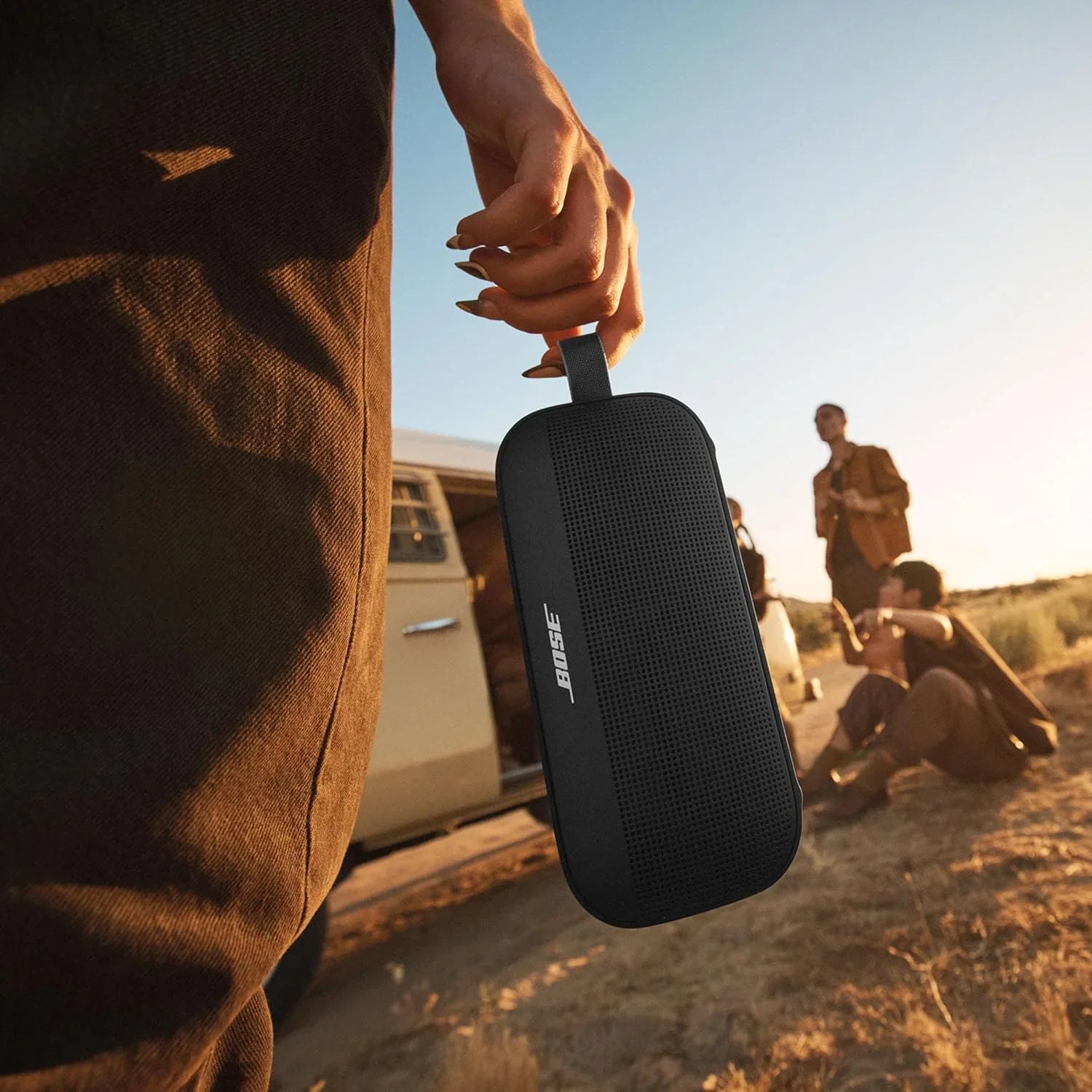 Enceinte Bluetooth portable Bose SoundLink Flex (2e génération), enceinte d'extérieur portable avec audio Hi-Fi, jusqu'à 12 heures d'autonomie, étanche à l'eau et à la poussière