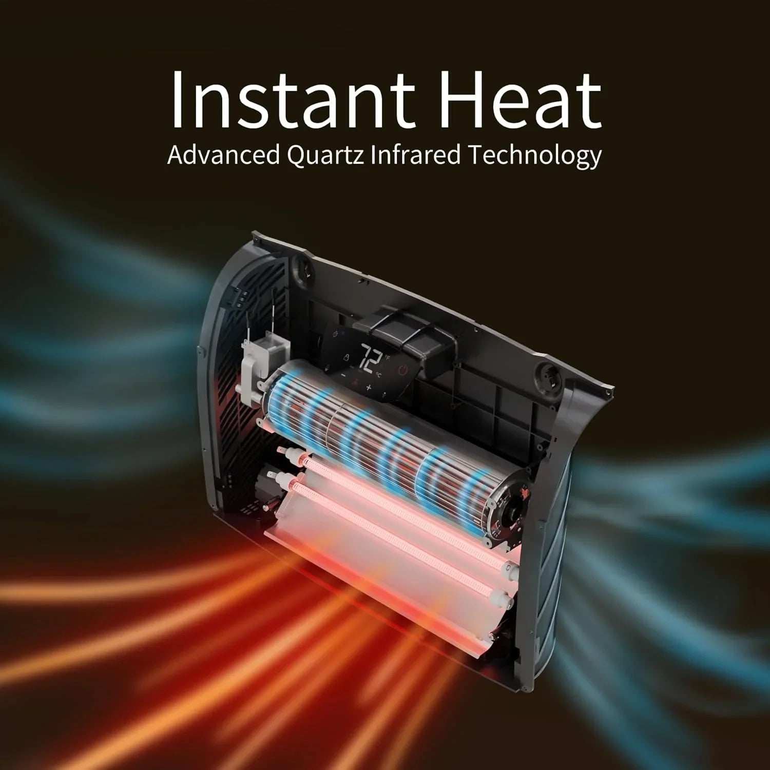 Chauffage infrarouge mural Wi-Fi HS-1500-PHX-WIFI