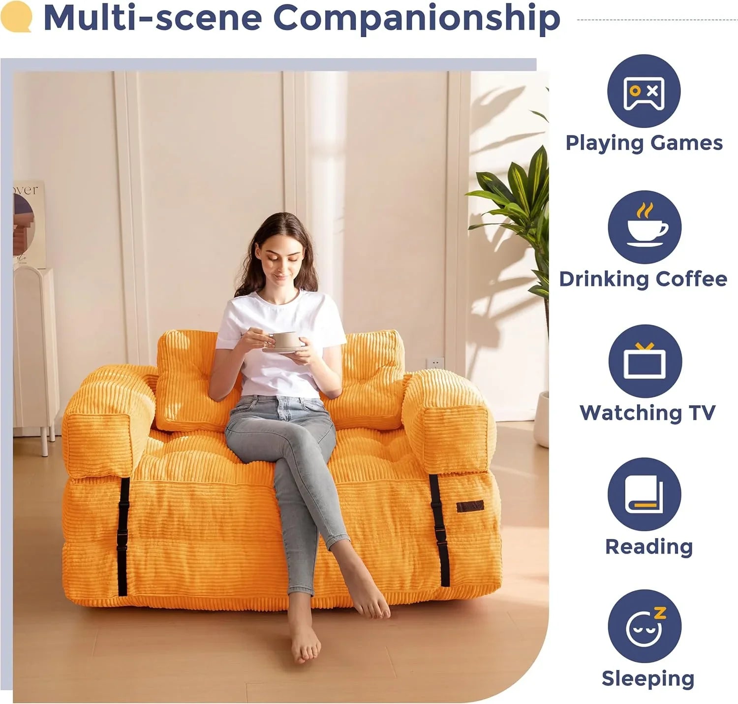 Canapé-lit pliant, canapé-lit convertible en L avec accoudoirs et oreillers