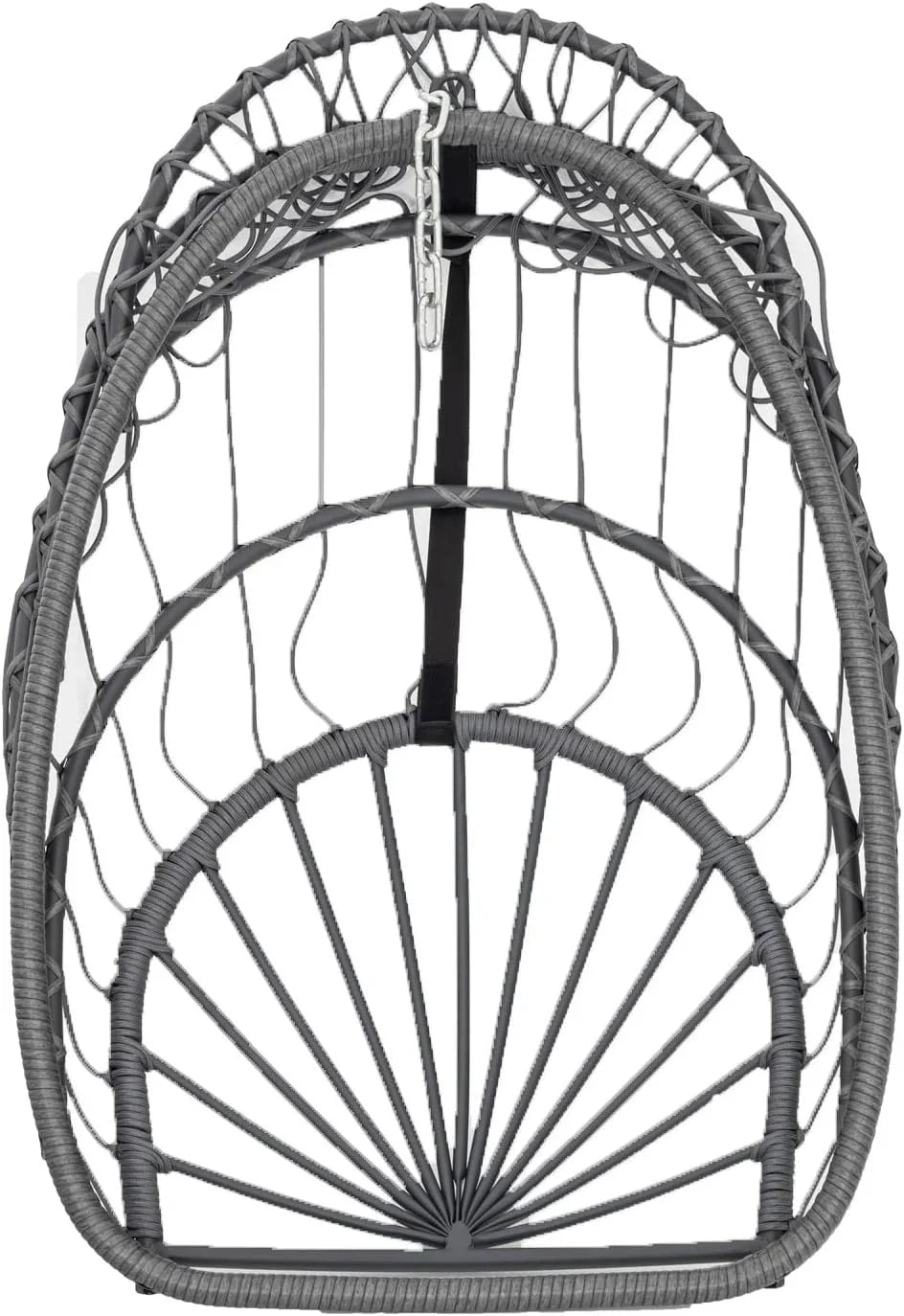 Chaise suspendue en forme d'œuf Yechen pour intérieur et extérieur avec support