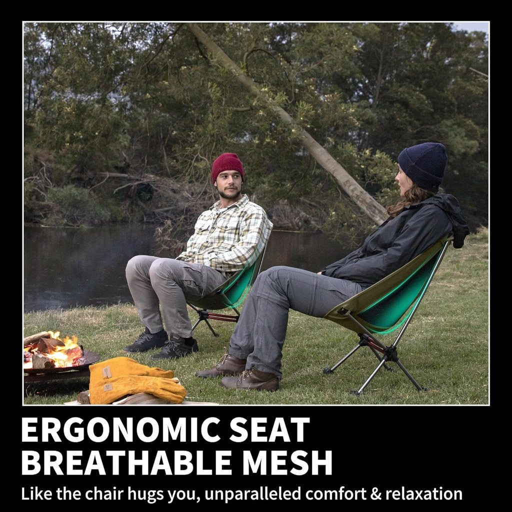 Chaise de camping ultralégère 2,12 lb Chaise de randonnée portable Chaise de randonnée pliante