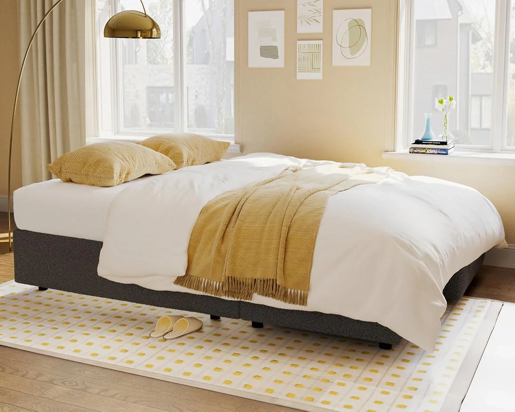 Canapé-lit VanAcc, canapé-lit avec méridienne de rangement - Canapé-lit 2 en 1 pour salon, canapé-lit confortable