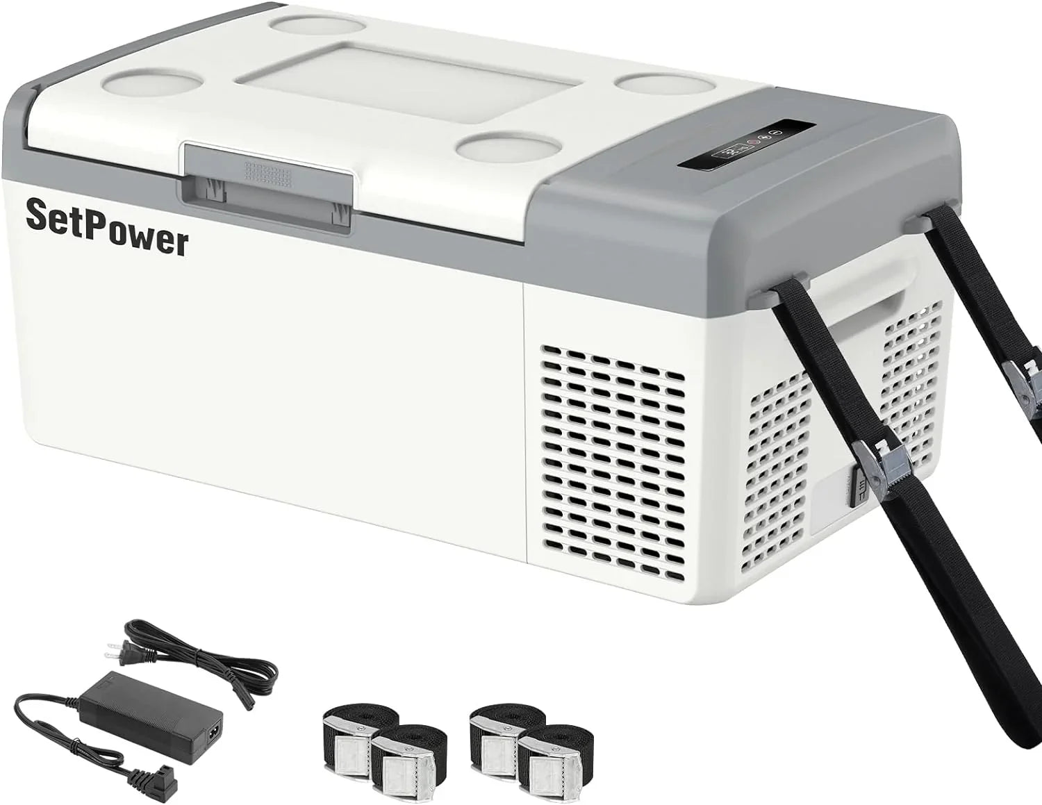 Réfrigérateur portable 12 V 21 litres, autonomie de 50 heures, glacière électrique pour voiture