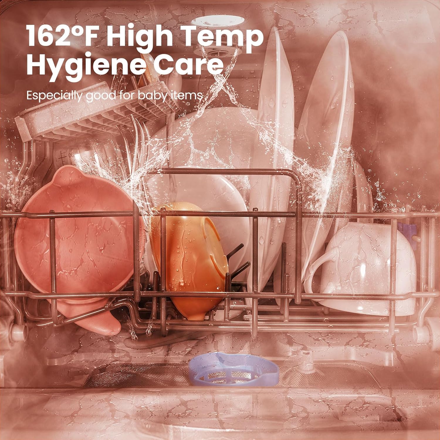 Lave-vaisselle portable de comptoir COMFEE avec réservoir d'eau intégré de 5 L