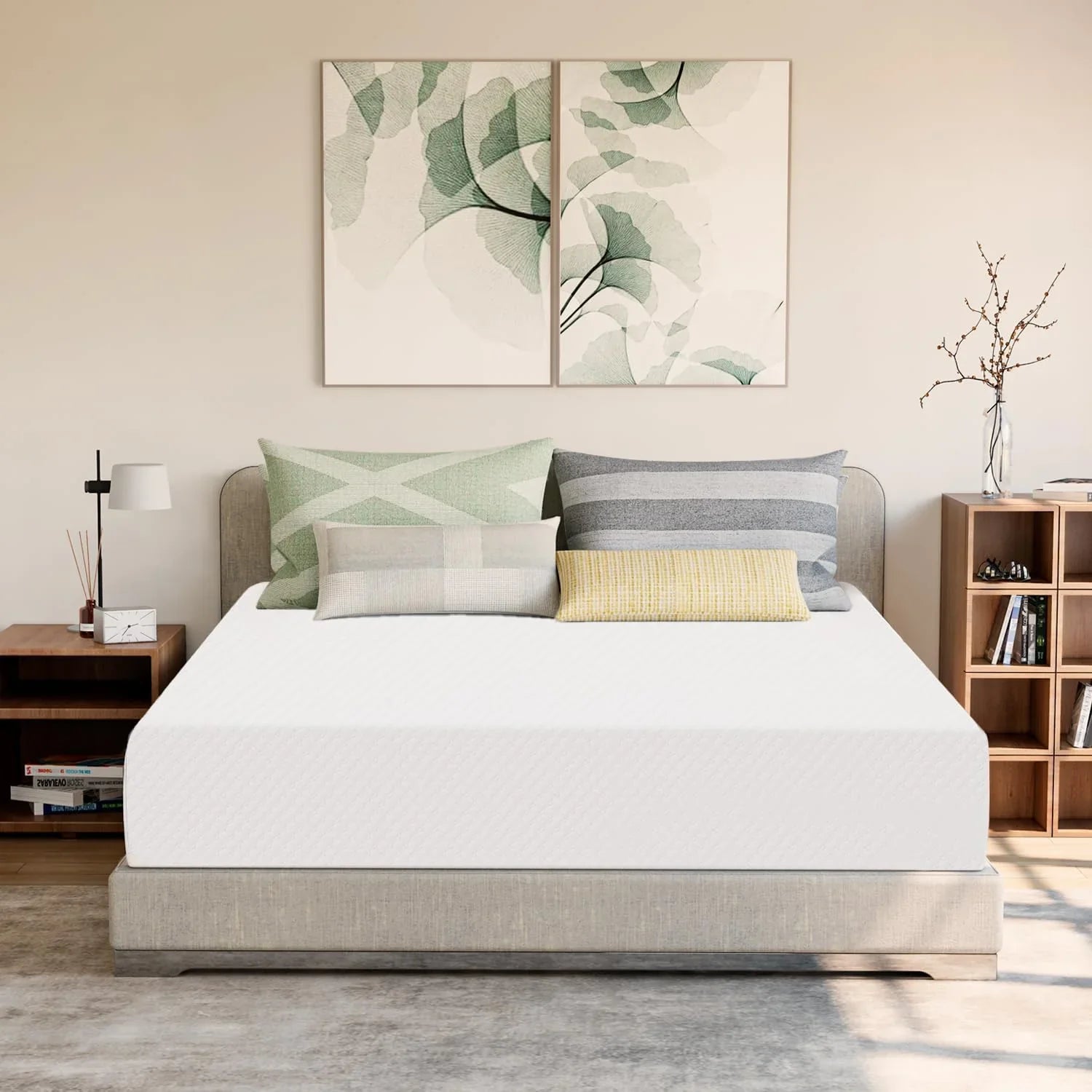 Matelas en mousse à mémoire de forme GAESTE de 8 pouces, entièrement rafraîchissant, matelas dans une boîte