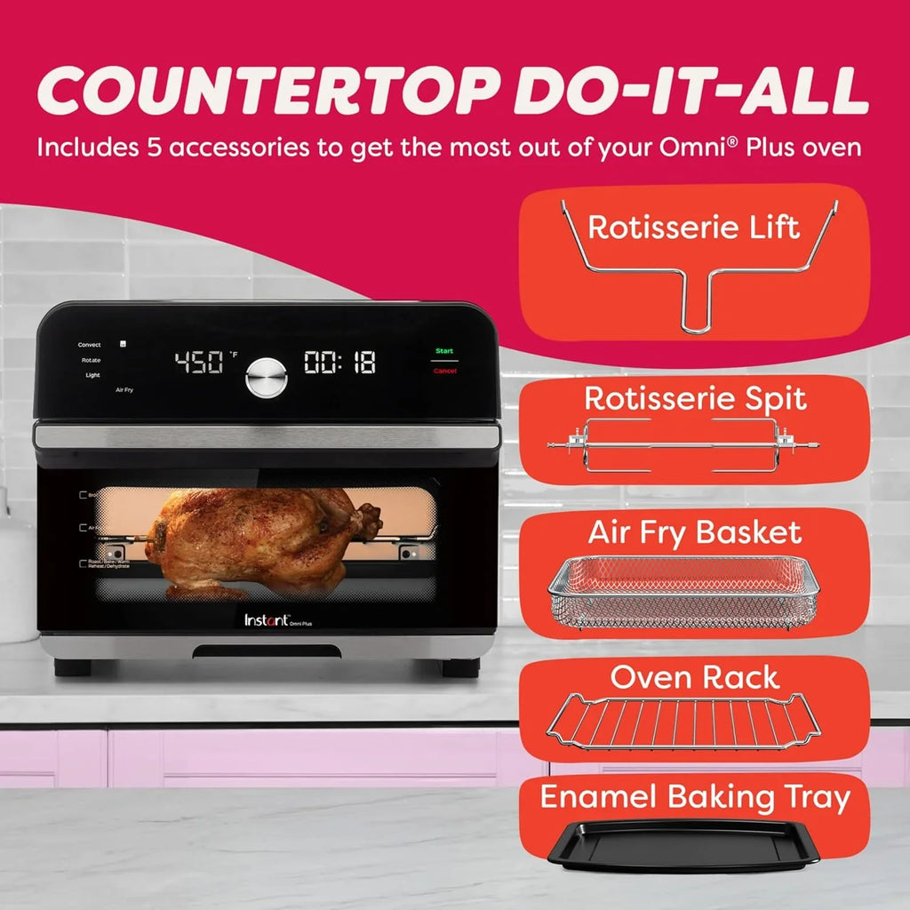 Friteuse à air Instant Pot Omni Plus 19QT/18L, fonction 10 en 1, convient aux pizzas de 12 pouces