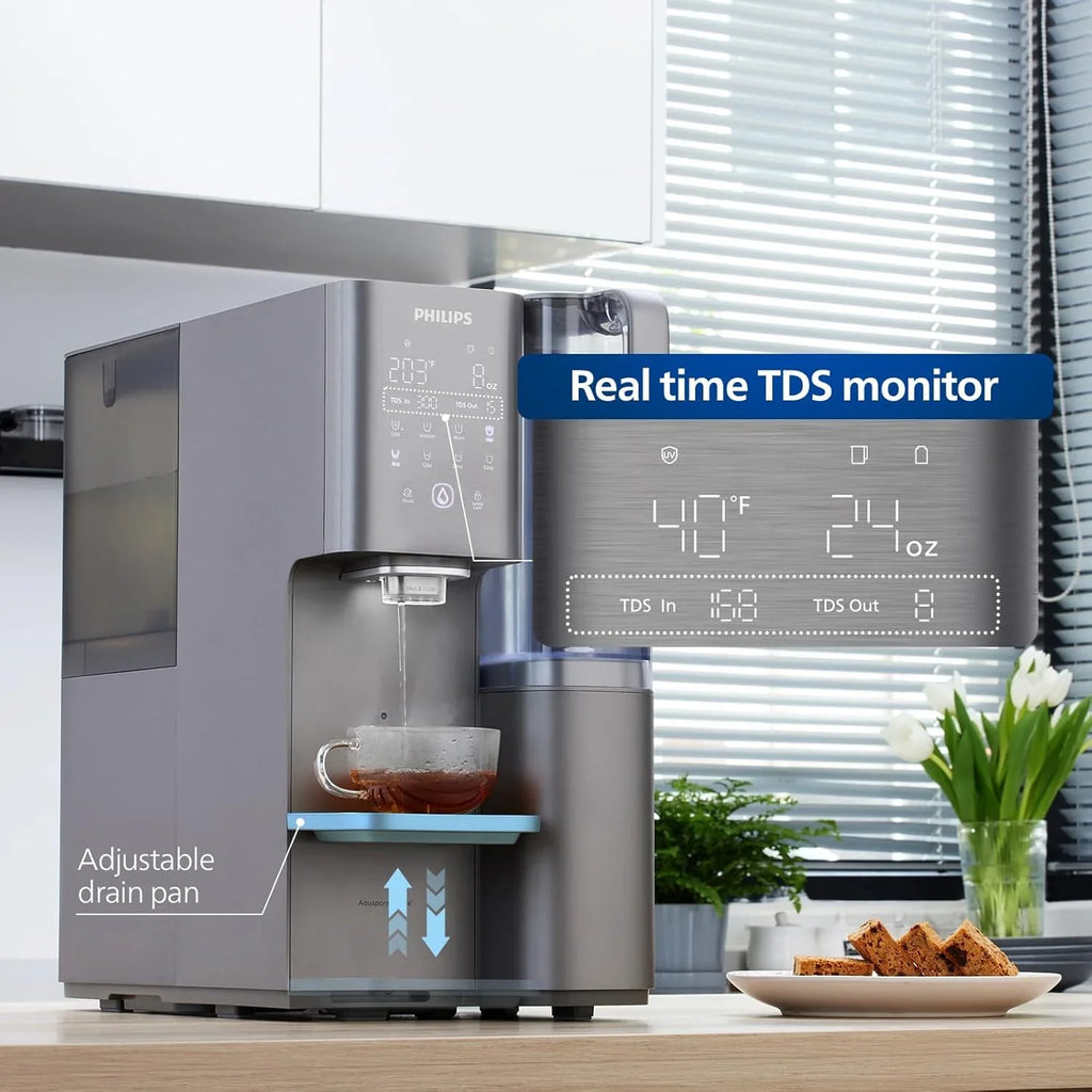 Filtre à eau à osmose inverse pour comptoir, système de filtration d'eau Philips 5 pouces