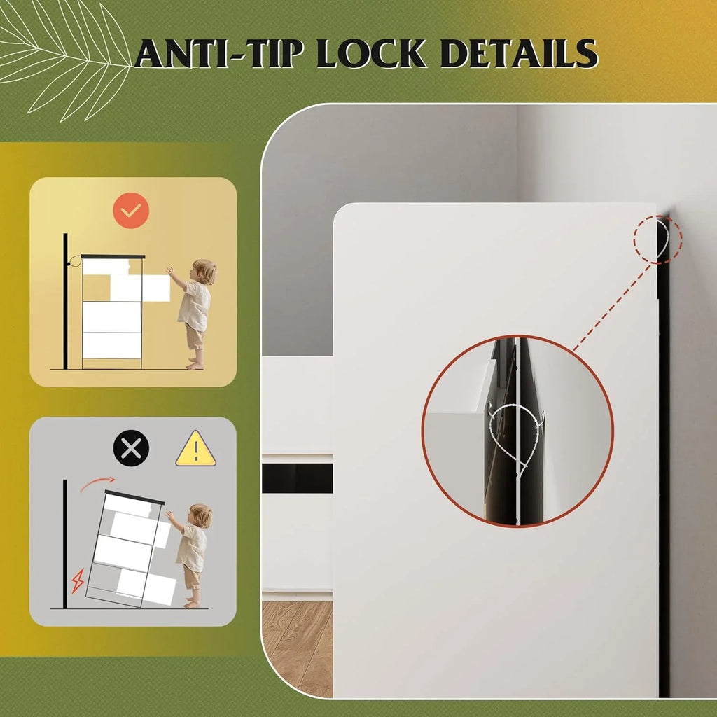 Commode LED à 9 tiroirs pour chambre à coucher, 148 cm de large, organiseur de rangement en bois avec prise électrique