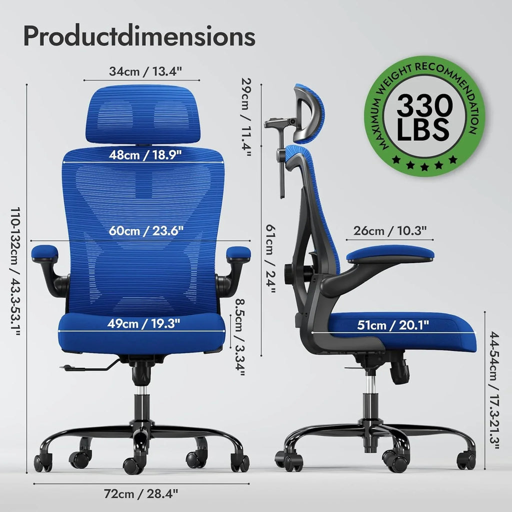 Bureau et chaise d'ordinateur de bureau, chaise de jeu, avec support lombaire et appui-tête