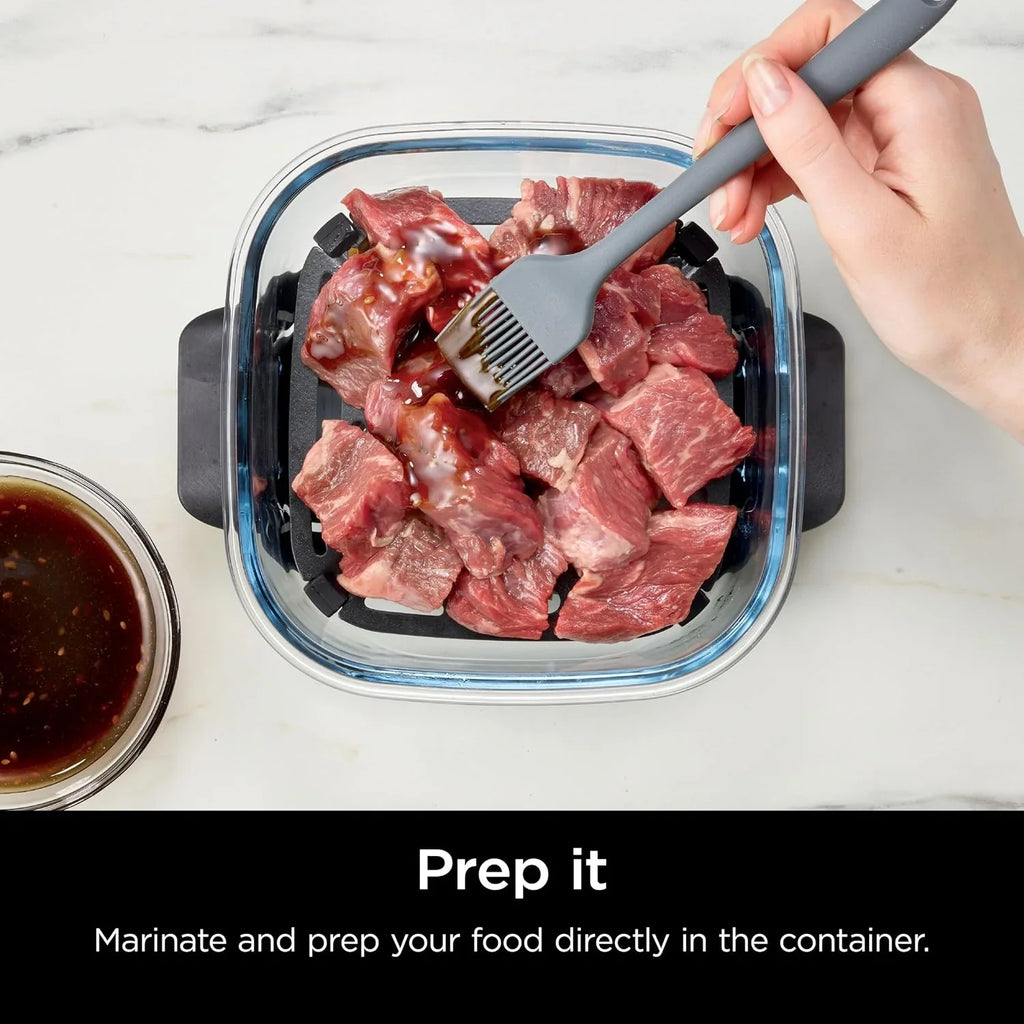 Ninja Crispi Friteuse à air portative en verre 4-en-1