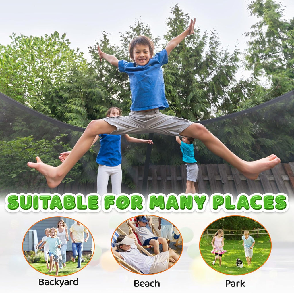 Trampoline Trampoline de loisirs avec filet de clôture et échelle, trampoline d'extérieur antirouille pour enfants et adultes