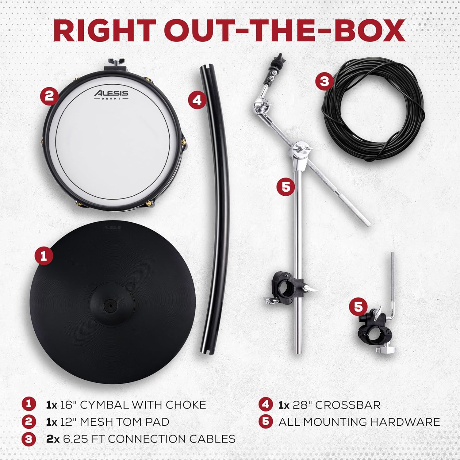 Batterie électronique Alison Strata Prime avec écran tactile et tête à grille double zone