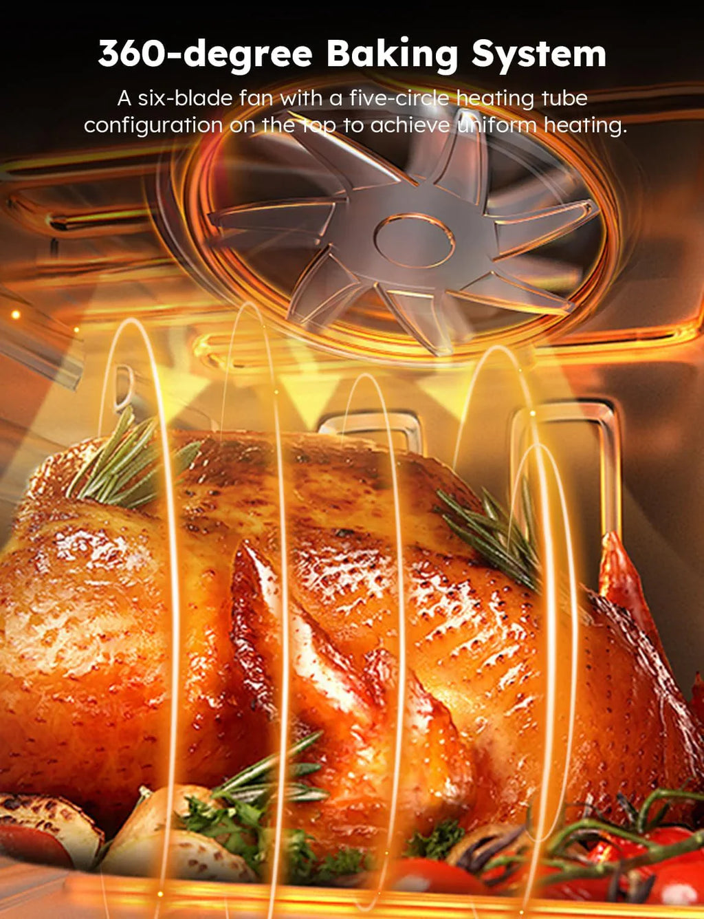 Nuwave Brio heteluchtfriteuse en grill met een inhoud van 15,5 liter, temperatuurregeling van 10 tot 220 °C, 100 voorgeprogrammeerde instellingen en 50 geheugenplaatsen, ingebouwde slimme thermometer en lineaire temperatuurregeling. 