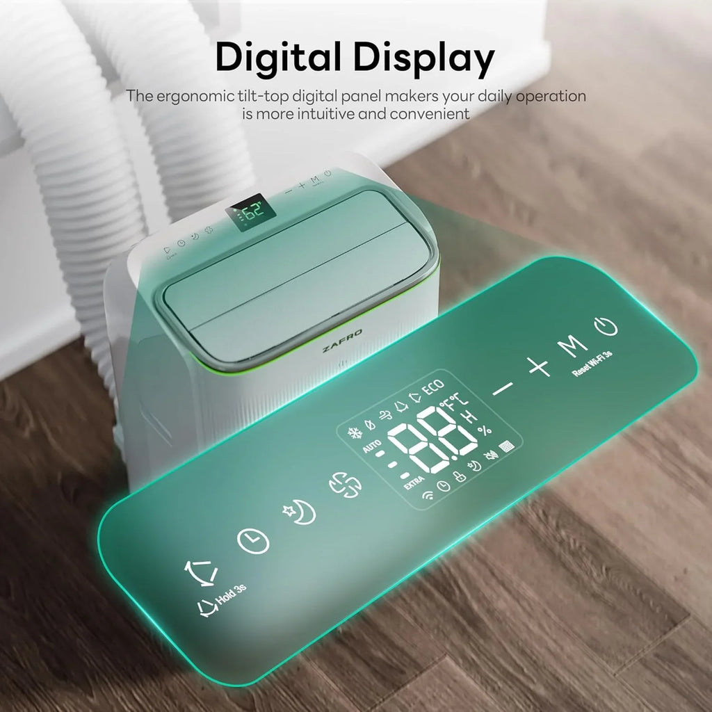 Climatiseurs portables ZAFRO 8 000 BTU, 4 modes, refroidissement rapide, économie d'énergie, télécommande, autonomie 24 h