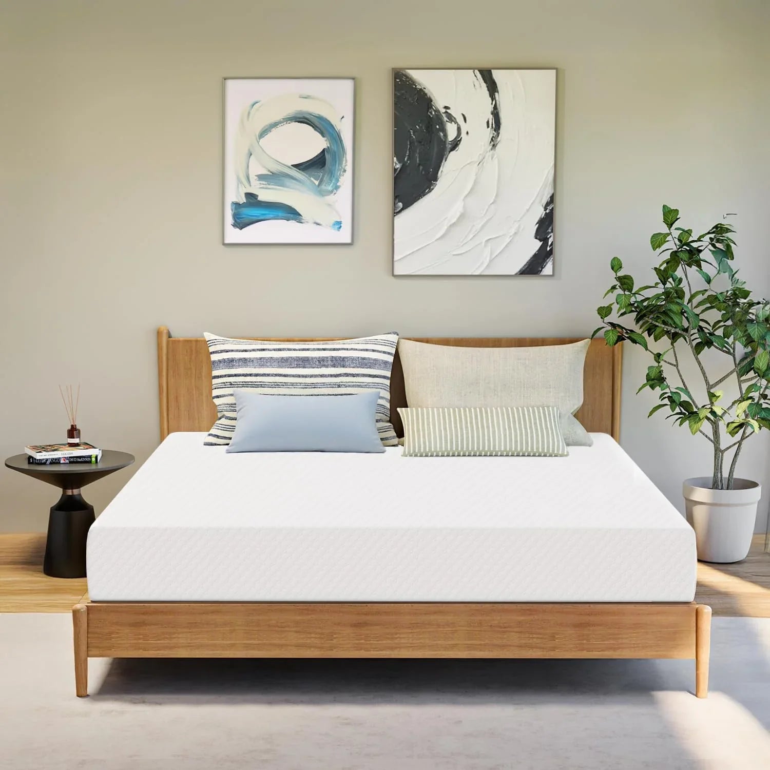 Matelas en mousse à mémoire de forme GAESTE de 8 pouces, entièrement rafraîchissant, matelas dans une boîte