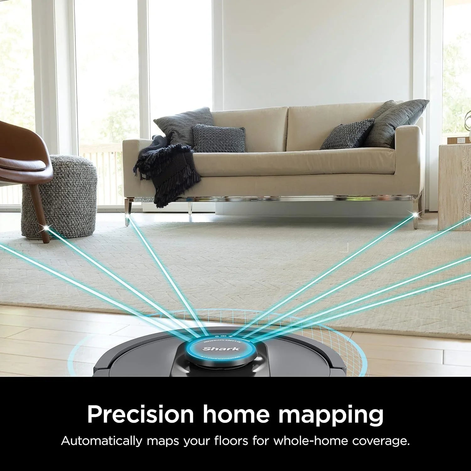 Aspirateur robot à commande vocale avec navigation Matrix Clean, cartographie de la maison, autonomie de 60 jours, base auto-vidante XL