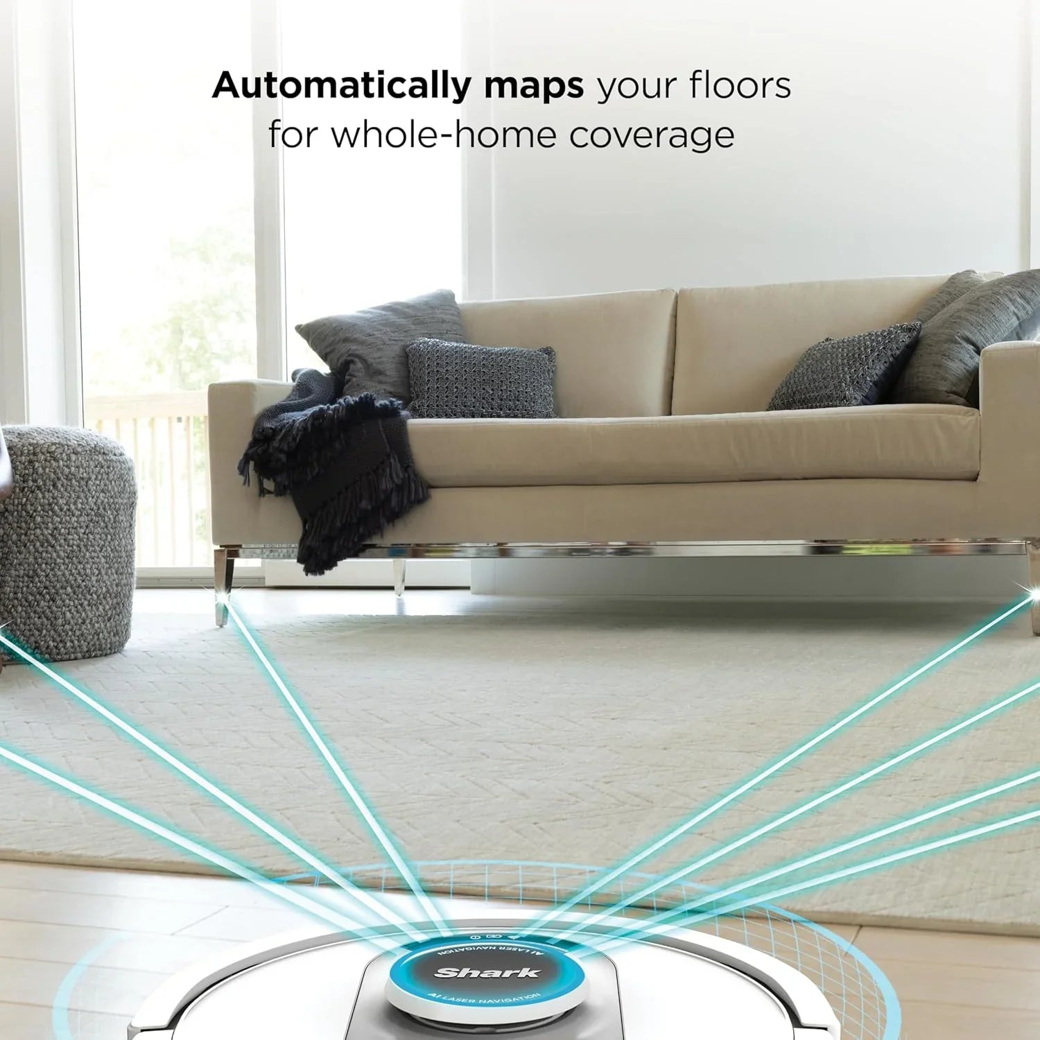 Aspirateur robot à commande vocale avec navigation Matrix Clean, cartographie de la maison, autonomie de 60 jours, base auto-vidante XL