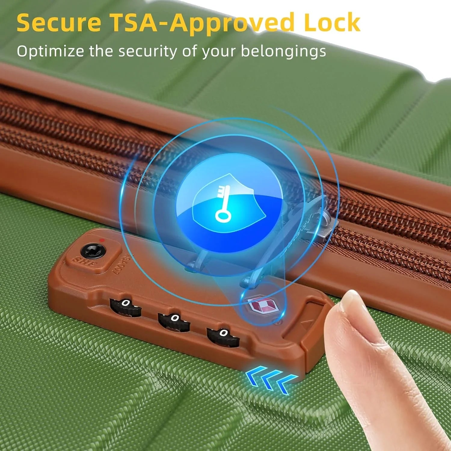 Ensemble de bagages 6 pièces, ensemble de valises rigides extensibles avec roulettes pivotantes, ensemble de bagages à roulettes légers