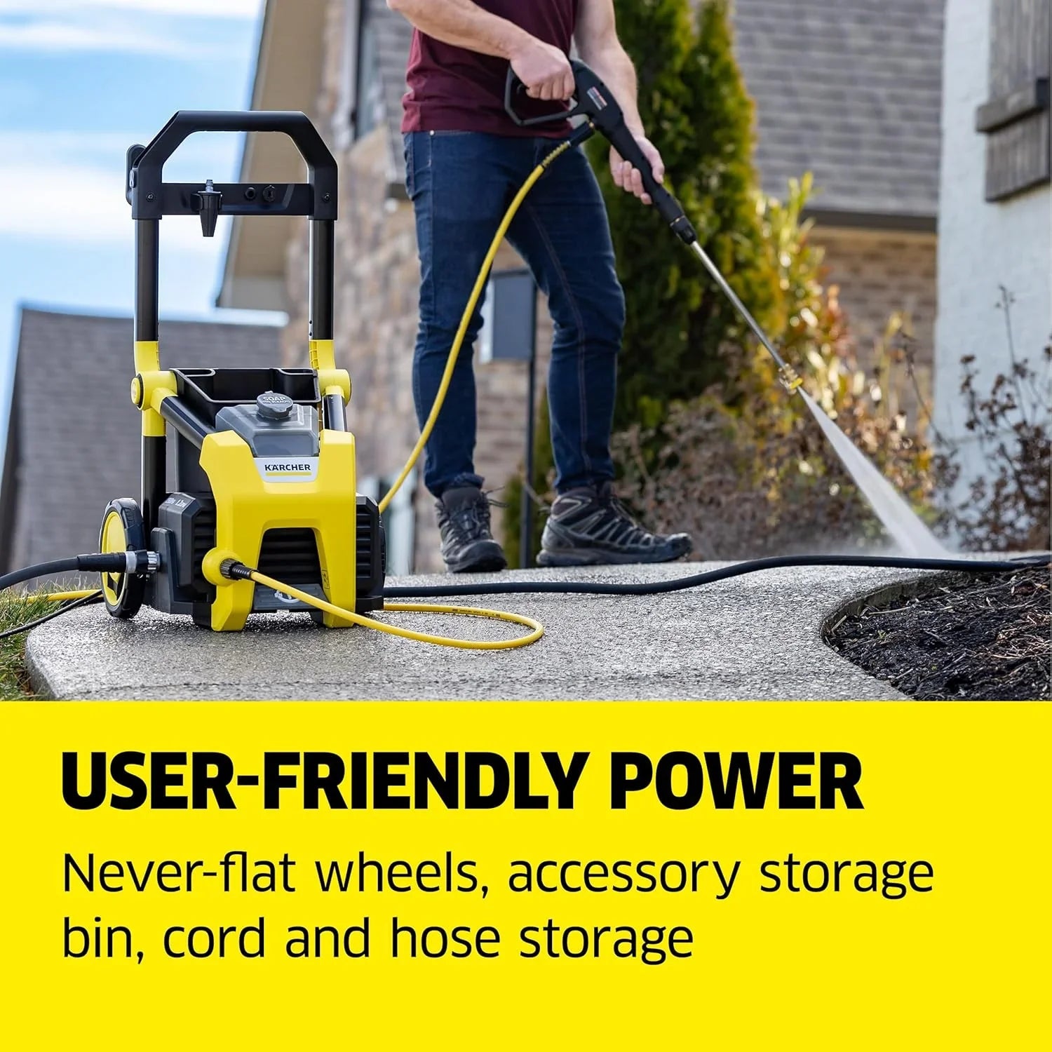 Nettoyeur haute pression Kärcher K1700 3 buses, boîte à détergent