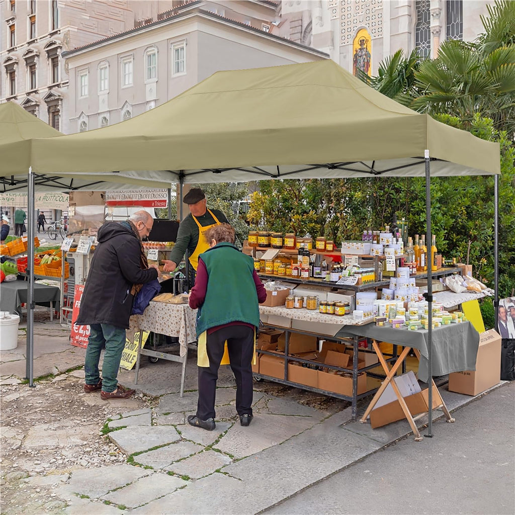 Tente pop-up robuste COBIZI 10x20 avec 6 parois latérales, facile à installer